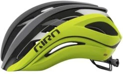 Giro AETHER Spherical Mips Rennradhelm - Mat Black Fade/highlight Yellow