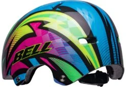 Bell SPAN Skaterhelm & Fahrradhelm-gloss Blue/magenta Psycho -Fahrradhelme Store 210165051 bell span bmx psycho gloss blue magenta back left