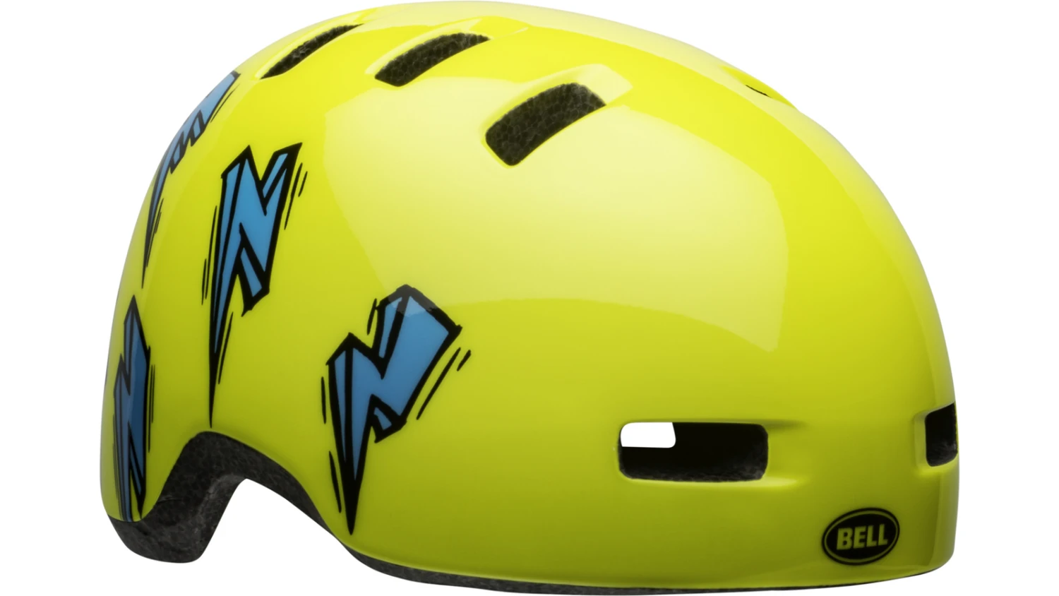 Bell Lil Ripper Kinder Fahrradhelm - Hi-viz/blue Bolt 5 Bell Lil Ripper Kinder Fahrradhelm - Hi-viz/blue Bolt – Bild 5