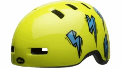 Bell Lil Ripper Kinder Fahrradhelm - Hi-viz/blue Bolt