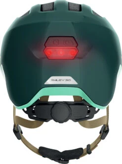ABUS Smiley 3.0 ACE LED Kinder-Fahrradhelm - Royal Green 6 ABUS Smiley 3.0 ACE LED Kinder-Fahrradhelm - Royal Green -Fahrradhelme Store 677113 SMILEY 3 0 ACE LED ROYAL GREEN REAR CMYK 3