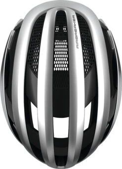 ABUS AirBreaker Rennradhelm - Gleam Silver -Fahrradhelme Store 81741 AirBreaker gleam silver top 3