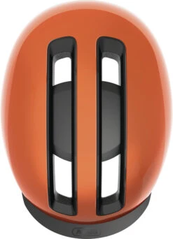 ABUS HUD-Y City- Fahrradhelm - Goldfish Orange -Fahrradhelme Store 91990 HUD Y GOLDFISH ORANGE TOP CMYK 3