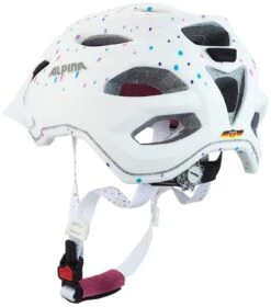 Alpina Carapax Jr. Fahrradhelm - White Polke Dots -Fahrradhelme Store A9702111 Alpina Carapax Junior white polka 4