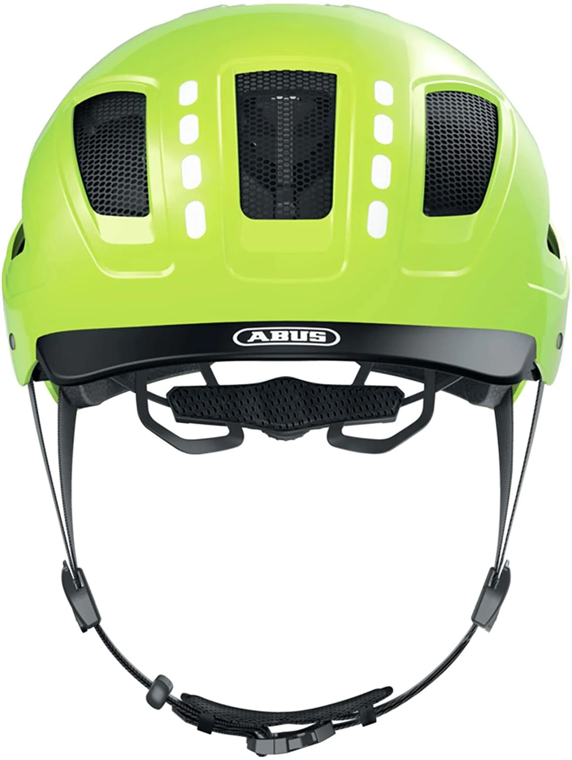 ABUS Hyban 2.0 LED Fahrradhelm - Signal Yellow Shiny 2 ABUS Hyban 2.0 LED Fahrradhelm - Signal Yellow Shiny – Bild 2