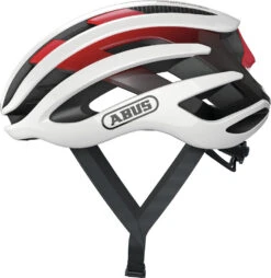 ABUS AirBreaker Rennradhelm - White-red