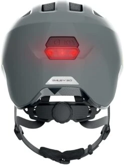 ABUS Smiley 3.0 ACE LED Kinder-Fahrradhelm - Shiny Grey -Fahrradhelme Store Abus Smiley 3 0 Ace kinder fahrradhelm shiny grey 3