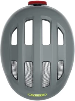 ABUS Smiley 3.0 ACE LED Kinder-Fahrradhelm - Shiny Grey -Fahrradhelme Store Abus Smiley 3 0 Ace kinder fahrradhelm shiny grey 4