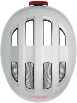 ABUS Smiley 3.0 ACE LED Kinder-Fahrradhelm - White Shiny -Fahrradhelme Store Abus Smiley 3 0 Ace kinder fahrradhelm shiny white 4
