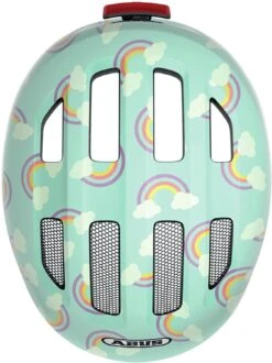 ABUS Smiley 3.0 LED Kinder-Fahrradhelm - Blue Rainbow -Fahrradhelme Store Abus Smiley 3 0 LED kinder fahrradhelm blue rainbow 4