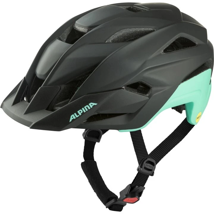 Alpina Stan Mips Fahrradhelm - Black Turquoise Mat 1 Alpina Stan Mips Fahrradhelm - Black Turquoise Mat