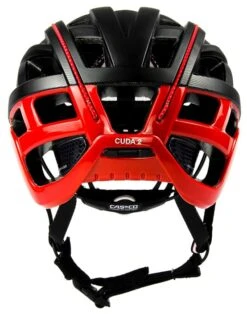 CASCO Cuda2 Strada Rennradhelm - Schwarz-rot-Struktur -Fahrradhelme Store CASCO CUDA2 STRADA SPORT black structure red Shiny back rgb 800px 96dpi 04 1634