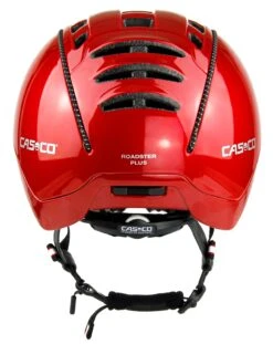 CASCO Roadster Plus Visier Fahrradhelm - Rot Glanz -Fahrradhelme Store CASCO ROADster Plus Glossy Red Visor Sunset back rgb 04 3628
