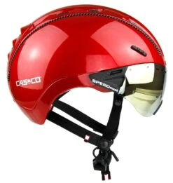 CASCO Roadster Plus Visier Fahrradhelm - Rot Glanz