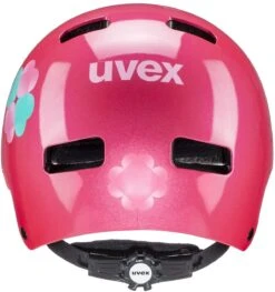 Skaterhelm Uvex Kid 3 - Pink Flower -Fahrradhelme Store uvex fahrradhelm kid 3 kinderhelm pink flower 3