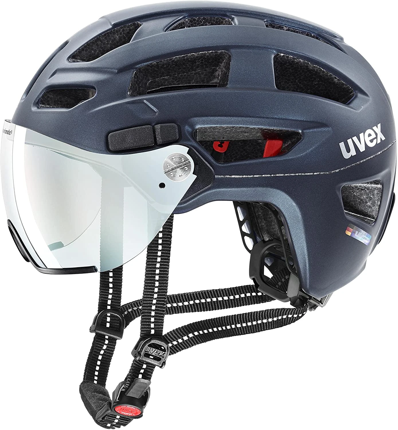 Uvex Finale Visor Vario Visier Fahrradhelm - Deep Space Mat 1 Uvex Finale Visor Vario Visier Fahrradhelm - Deep Space Mat