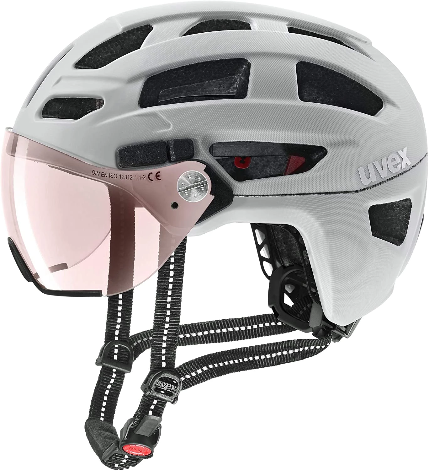 Uvex Finale Visor Vario Visier Fahrradhelm - Pap Mat 1 Uvex Finale Visor Vario Visier Fahrradhelm - Pap Mat