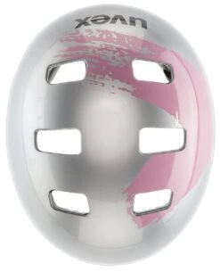Skaterhelm Uvex Kid 3 - Silver-rose -Fahrradhelme Store uvex kid 3 Kinderfahrradhelm silver rose 3