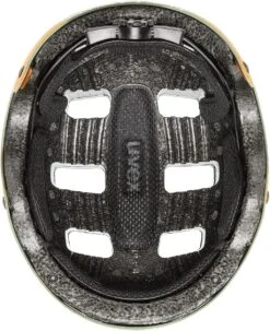 Skaterhelm Uvex Kid 3 Cc - Moos Green-sand Mat -Fahrradhelme Store uvex kid 3 cc kinder skaterhelm fahrradhelm moos green sand mat 4