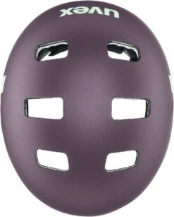 Skaterhelm Uvex Kid 3 Cc - Plum-mint Mat -Fahrradhelme Store uvex kid 3 cc kinder skaterhelm fahrradhelm plum mint mat 5