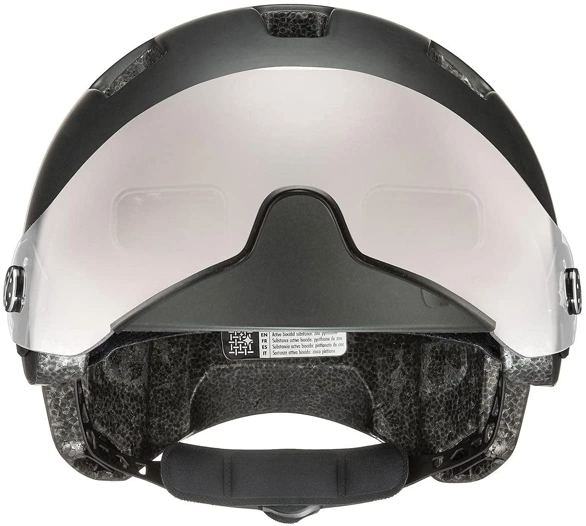 Uvex Rush Visor Visier Fahrradhelm - Dark Silver Mat 3 Uvex Rush Visor Visier Fahrradhelm - Dark Silver Mat – Bild 3