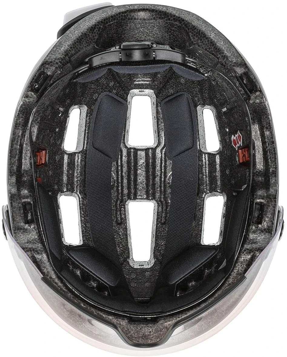 Uvex Rush Visor Visier Fahrradhelm - Dark Silver Mat 6 Uvex Rush Visor Visier Fahrradhelm - Dark Silver Mat – Bild 6